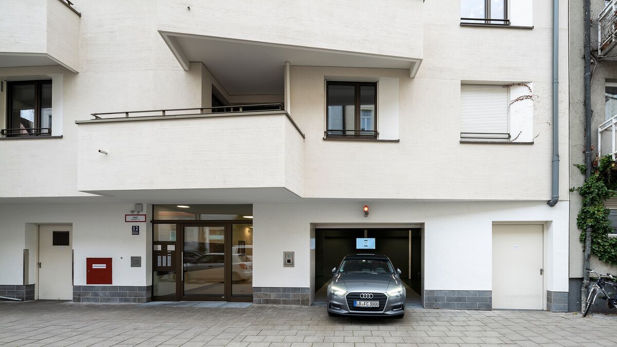 Inrit naar het parkeersysteem