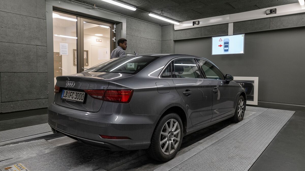 Interieur van het parkeersysteem